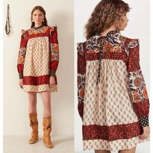 Alix of Bohemia | Sofia Patchwork Dress | Sz XS